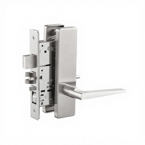 Modern Lever Latch Handle Lock Square Interior Exterior Entrance Stainless Steel Classroom Use Privacy Passage Lock Waterproof - Product Image 4
