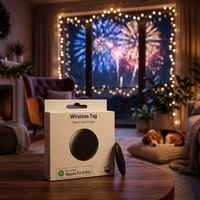 Traceur GPS certifié MFi Pet Smart, localisateur de portefeuille, Air Tag vérifié, support magnétique en plastique pour chien, compatible iPhone et Android
