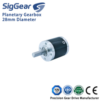 Boîtier d'engrenages de précision 28 mm pour robot éducatif, brosse latérale de balayeuse, moteur BLDC à faible jeu, boîtier d'engrenages personnalisé, ensemble d'engrenages OEM