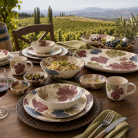 Vaisselle en mélamine en gros, ensemble de vaisselle pour restaurant, hôtel, traiteur, buffet et services alimentaires
