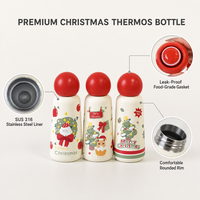 Nouvelle Tasse Isotherme Portable en Acier Inoxydable 316 pour Femmes, Motif Dessin Animé, Idéale pour Voiture et Usage Quotidien – Cadeau de Noël et Nouvel An