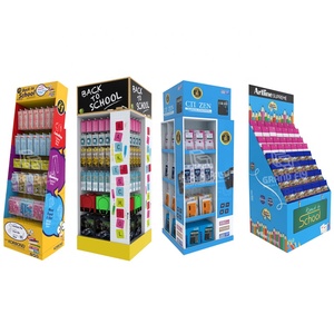 ชั้นวางเสื้อผ้าแบบกระดาษแข็งสั่งทำพิเศษ พร้อมขาตั้งโชว์เสื้อผ้าแบบกระดาษแข็ง พิมพ์ลาย 3 มิติ แบบกริดตั้งพื้น - Product Image 2