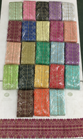 Renda Guipure Bordir Berongga Multi Warna 14cm untuk Dekorasi Pakaian dan Tekstil Rumah