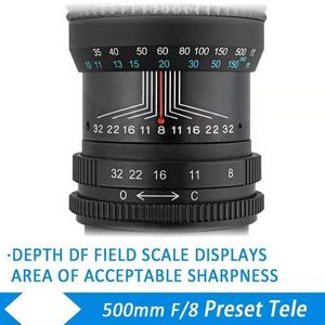 Objectif d'appareil photo à zoom manuel 500 mm F/8.0 pour objectif d'appareil photo reflex numérique <span class=keywords><strong>Nikon</strong></span> D5500 D3300 D3200 D5300 D3400 D7200 D750 D3500 D7500 D500 D600 D6 - Product Image 4