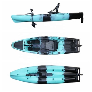 Haute qualité 10.5ft personne seule Sit-Top pêche pied pédale lecteur support de tige HDPE LLDPE 4m gonflable Viking Certification CE - Product Image 4