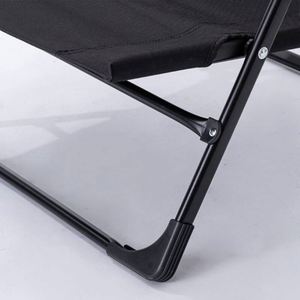 Chaise Kermit à dossier haut, réglable sur cinq positions, moderne, portable, pliable en acier au carbone, pour camping, pêche, pauses déjeuner, en fer et tissu Oxford - Product Image 2