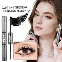 Mascara et Gel Fixateur 2-en-1 Marque Blanche pour Cils Courbés, Épaissis, Longue Durée et Imperméables
