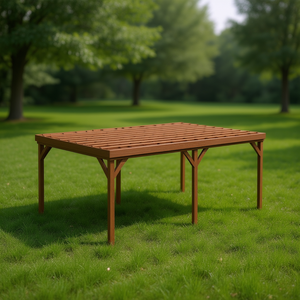 Gazebo in Legno per Esterni, Pergola con Tettoia, Design Rustico, Resistente per Uso Esterno 6x8 Piedi - Product Image 2