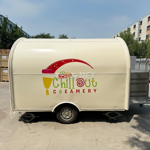 Camion de restauration à double essieu, cuisine mobile extérieure pour barbecue, service de cuisson, remorque ronde personnalisée, remorques de camions de restauration mobiles - Product Image 3