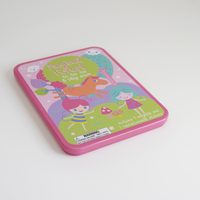 Packaged Rectangular Tinplate Game Card Storage /metal Tin Box With Lid