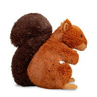 Peluche d'écureuil, écureuil en peluche doux, adorable écureuil brun en peluche pour cadeau d'enfant et décoration de chambre d'enfant