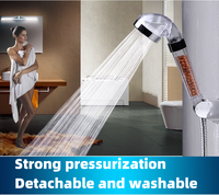 Pommeau de Douche Haute Pression Portable avec Filtres Intégrés, Finition Chromée, Multifonction, pour Salle de Bain (Vente en Gros)