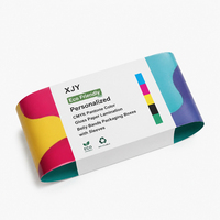 Boîtes d'emballage XJY écologiques personnalisées avec bandes de finition en papier brillant couleur CMYK Pantone et pochettes