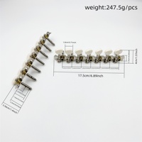 Professional Manufacturer 4 Unit Double Hole Small Round Head Steel Pillar 8 String Mandolin Tuning Pegs