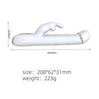 Juguete Sexual de Silicona, Vibrador con Rotación y Propulsión, Estimulación del Punto G y del Punto C, Resistente al Agua IPX6, 10 Frecuencias, Ecológico