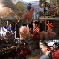 Modèle de dinosaure animatronique Tyrannosaurus de grande taille, personnalisé en usine, télécommandé, éducatif, pour centre commercial et jardin