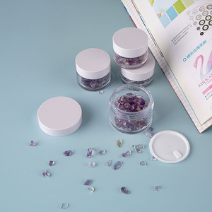 Runder klarer, auslaufs icherer Weithals-Kunststoff behälter Acrylglas mit Deckel für Make-up Gesichts creme Öl salbe Salbe 10g 15g 30g - Product Image 2