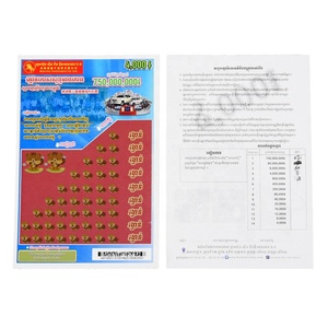 Carte de loterie à gratter personnalisée, fabricant de tickets de loterie à gratter de haute qualité avec conception gratuite - Product Image 3