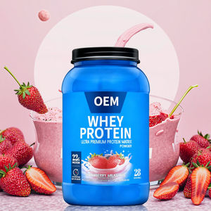 Venta Directa de Fábrica de Proteína de Suero de Leche con Sabor a Fresa, Suplementos Nutricionales Deportivos, Marca Propia - Product Image 4