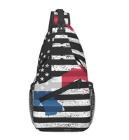 Nouveau design, sac bandoulière de haute qualité avec drapeau du Panama, logo personnalisé, sac de poitrine, sac à dos bandoulière, sac de voyage pour poitrine