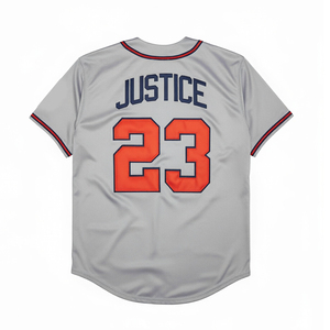 Camisetas de Béisbol Estilo Vintage para Hombre, Cosidas, 3 Dale Murphy, 6 Bobby Cox, 8 Javy <span class=keywords><strong>Lopez</strong></span>, 13 Ronald Acuna Jr., 23 David Justice, Tallas S-3XL - Product Image 6