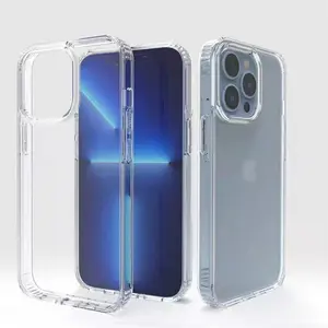 Trending Fashion Hard Anti-knock Shockproof Clear Transparent Phone Case Back Cover For Iphone 15 Acrylic Hard Clear Case