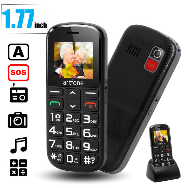 Senior Phone TOKVIA T102 Mobile Phone for Elderly, Speed Dial,Big Button Unlocked Senior Mobile Phone Loud Volume USB-C Charging