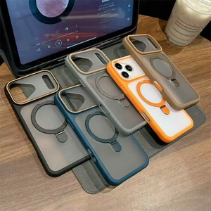 เคสโทรศัพท์แบบแม่เหล็กโลหะเคลือบด้าน รุ่น Frosted สำหรับ <span class=keywords><strong>iPhone</strong></span> 17/18 <span class=keywords><strong>Pro</strong></span> Max 17 16 15 14 ป้องกันการตกกระแทก ฝาหลังแบบด้าน สำหรับ Samsung มีสินค้าพร้อมส่ง - Product Image 2