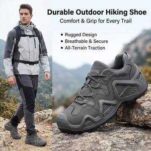 Vêtements de travail rétro à la mode pour hommes chaussures décontractées automne nouvelle semelle épaisse pour les sports de plein air alpinisme chaussures de randonnée antidérapantes - Product Image 1