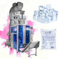 Machine d'emballage de glace à pesée verticale automatique à grande vitesse, machine d'emballage de glaçons