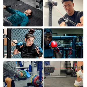 다기능 조정 가능한 휴대용 풀리 트레이너, 종합 피트니스, 등 당기기, 조정, 새 모양의 바디 익스텐션 - Product Image 6