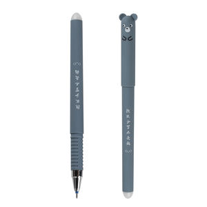 Stylo à encre gel effaçable en plastique, motif dessin animé mignon, avec logo personnalisé, idéal pour les fournitures scolaires et les cadeaux. - Product Image 5