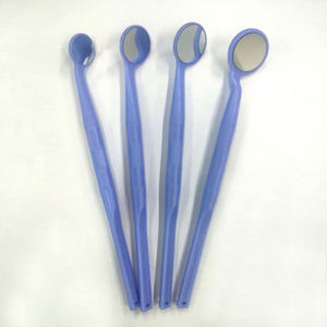 Specchietto orale SCS di marca, viola, ad alta definizione, monofacciale/bifacciale, autoclavabile manualmente, certificato CE Classe II, per uso dentale, all'ingrosso - Product Image 1