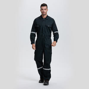 ชุดคลุมป้องกันไฟไหม้ Xk2 8205 ผ้าฝ้ายแท้ ป้องกันไฟฟ้าสถิตย์ สำหรับอุตสาหกรรมน้ำมัน แร่ และไฟฟ้า ได้รับการรับรองมาตรฐาน ISO En11611 En11612 - Product Image 1