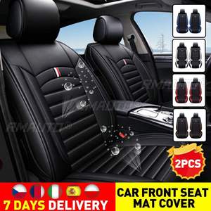 1/2 Housse de siège de voiture universelle, housses de siège avant en cuir, coussin de protection pour sièges de voiture, tapis de protection pour sièges de voiture, accessoires automobiles - Product Image 1