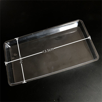 Boîte de rangement transparente pour matériel de pêche, avec doublure intérieure en PVC pour leurres souples, sac d'emballage pour vers souples, emballage personnalisé