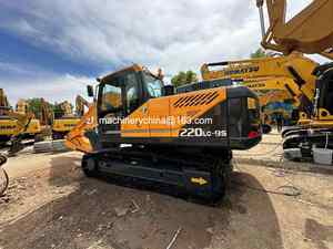 Excavatrice sur chenilles Hyundai 220-9S, faible nombre d'heures de fonctionnement, neuve, haute qualité, d'origine japonaise, moteur, boîte de vitesses, pompe - Product Image 3