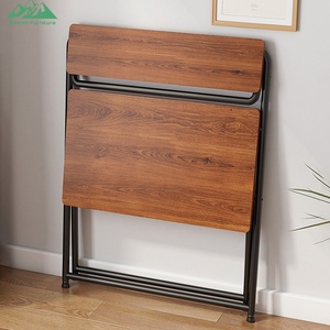 <span class=keywords><strong>Bureau</strong></span> d'ordinateur pliable à 2 niveaux Wayon, table d'étude portable en finition noyer, gain de place, <span class=keywords><strong>avec</strong></span> étagère supérieure pour le <span class=keywords><strong>bureau</strong></span> à domicile - Product Image 5