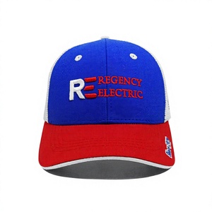 Casquette Trucker Personnalisée OEM avec Logo Brodé en Relief, Casquette en Coton et Maille à 6 Panneaux, Réglable, Logo Brodé, Casquette Décontractée pour Adulte et Professionnelle - Product Image 1