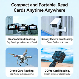 เครื่องอ่านการ์ดแบบ2-in-1 USB/Type-C 3.2อลูมิเนียมอัลลอยด์แบบออลอินวันรองรับ SD/TF คอมพิวเตอร์แท็บเล็ต - Product Image 6