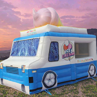 WINSUN13ft Tente de camion de crème glacée gonflable personnalisée Équipement de plein air de location commerciale