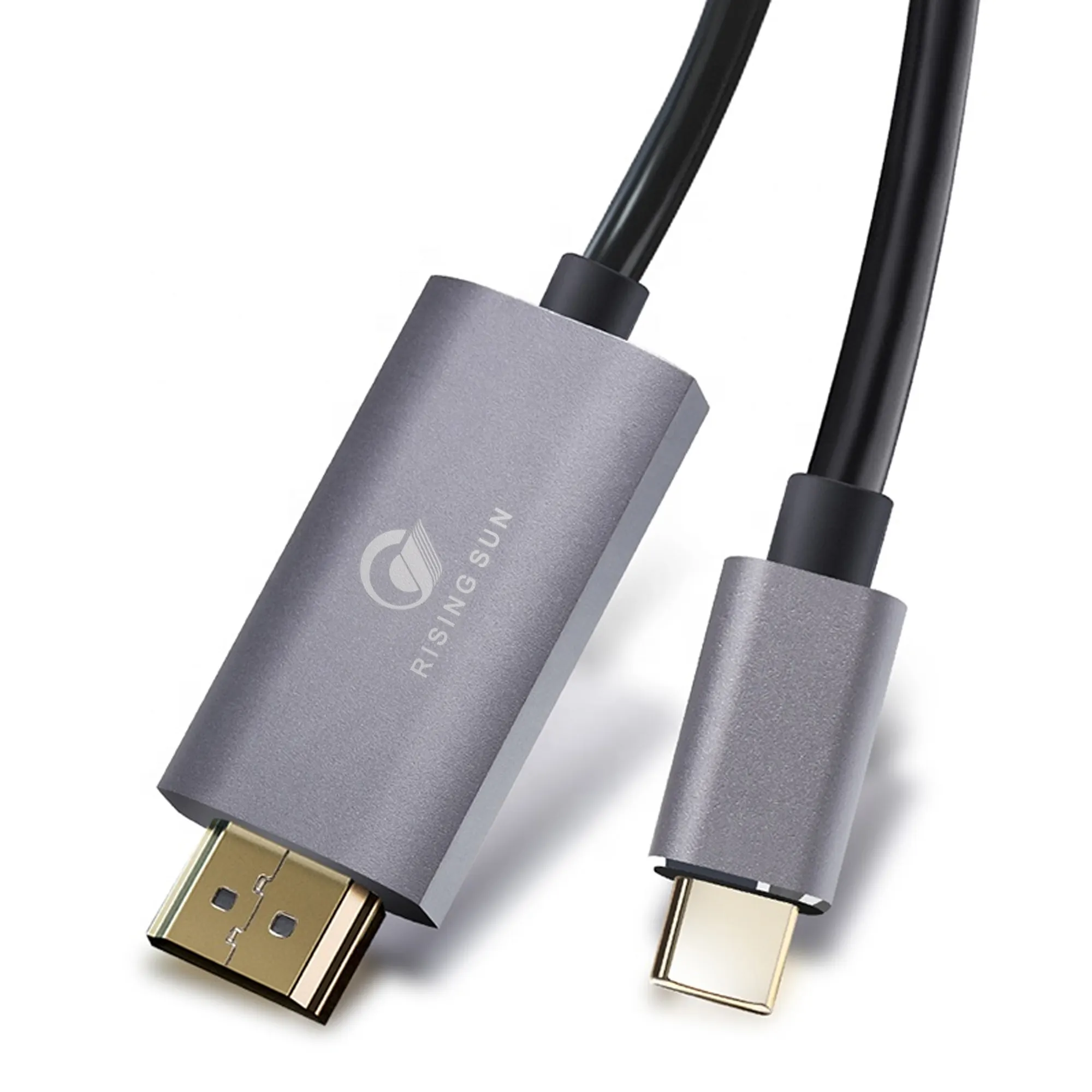 4K 2.0 A USB C ไปยังสาย Hdmi 4K 3.0 HD UHD Data Micro HDMI บันทึกมัลติพอร์ตอะแดปเตอร์วิดีโอ