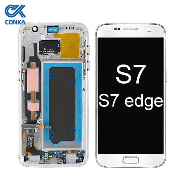 Display S7 Edge Mobile Phone LCDs Screen Replacement Digitizer for Samsung Galaxy S7 Edge Display Pantalla S7 Edge