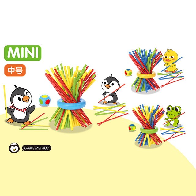 High Quality Educational Classic Plastic Pick-Up Sticks Game Toys Concentration Training InteractiveToy