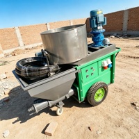 Machine à projeter du mortier électrique à haute efficacité avec une performance de pulvérisation rapide pour les projets de plâtrage mural en construction