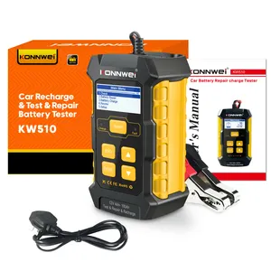 Outils automobiles Konnwei <span class=keywords><strong>Testeur</strong></span> <span class=keywords><strong>de</strong></span> batterie <span class=keywords><strong>de</strong></span> voiture <span class=keywords><strong>Chargeur</strong></span> <span class=keywords><strong>de</strong></span> réparation par impulsions <span class=keywords><strong>Testeur</strong></span> <span class=keywords><strong>de</strong></span> charge automatique intelligent pour toutes les batteries <span class=keywords><strong>de</strong></span> voiture - Product Image 1
