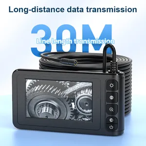 กล้องเอ็นโดสโคปแบบพกพา2000มิลลิแอมป์ต่อชั่วโมงขนาดใหญ่ความจุ1ม. C20 4.3นิ้ว HD Screen endoscope 8.5มม.
