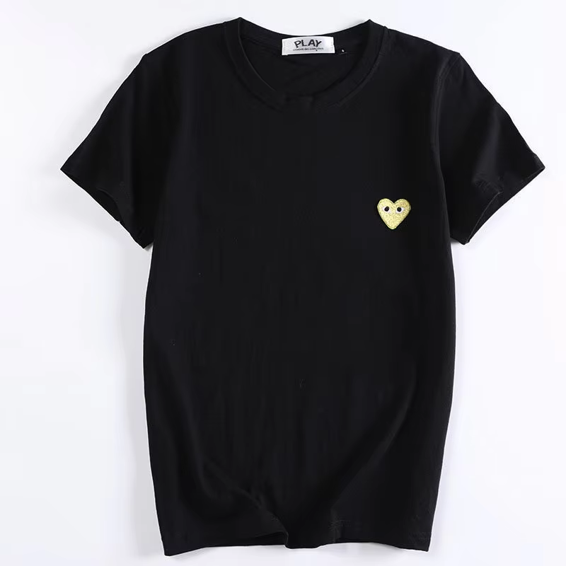 Black with gold heart