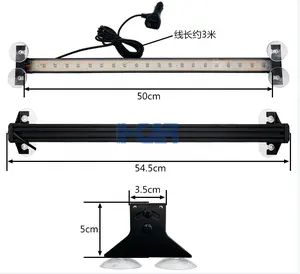 高亮度50厘米长度吸盘安装在车窗玻璃上的发光二极管仪表板频闪灯应急车辆内部发光二极管频闪灯