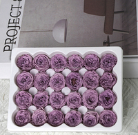 24 Pcs Boîte Commande 1-2cm David Austin Roses Réel Naturel Frais Préservé Fleur Éternelle Valentine Fleur Cadeau Préservé Roses